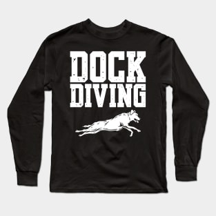 DOCK DIVING LABRADOR Long Sleeve T-Shirt